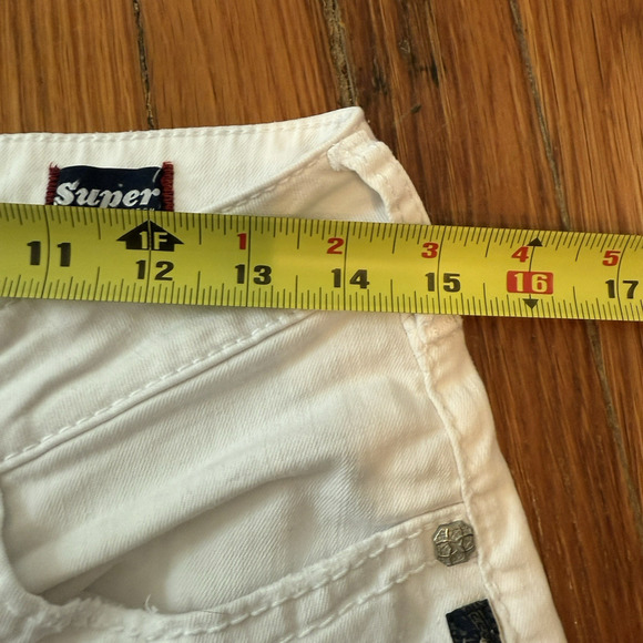 Silver Jeans Womens Boyfriend Skinny Super Stretch White Size 26 28x25 - Picture 6 of 16